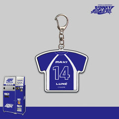 NICHOLAS TAKI YUMA Jersey Acrylic Pendant Keychain