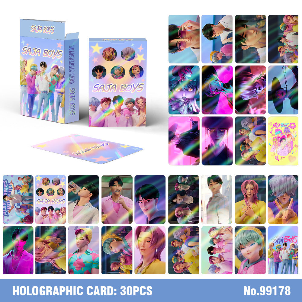 30PCS SAJA BOYS Laser Photocard