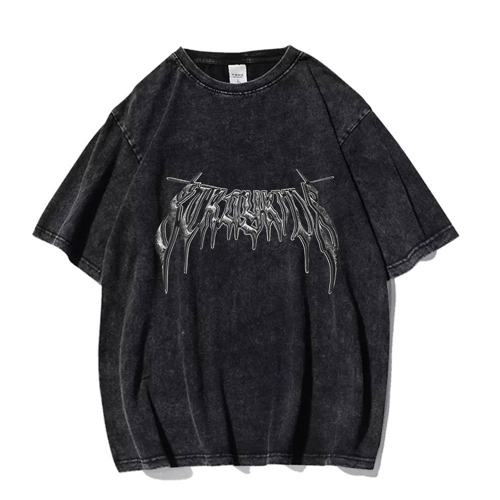 Retro Kpop Logo Poster Washed T-shirt