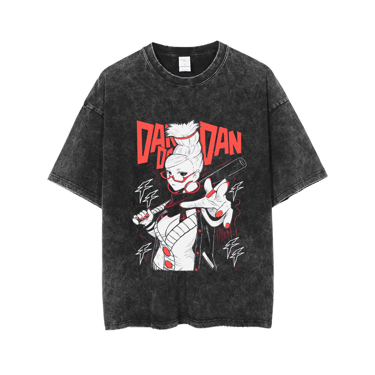 Retro Anime Printed Casual Cotton T-Shirt
