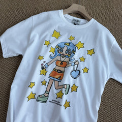 Minji Niche Cartoon Short-sleeved T-shirt