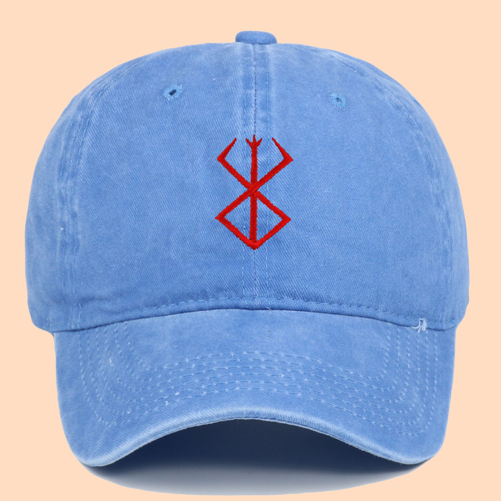 Leisure Anime Washed Embroidered Baseball Cap