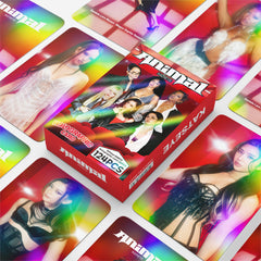 124PCS KATSEYE Animal Holographic Photocard Sticker