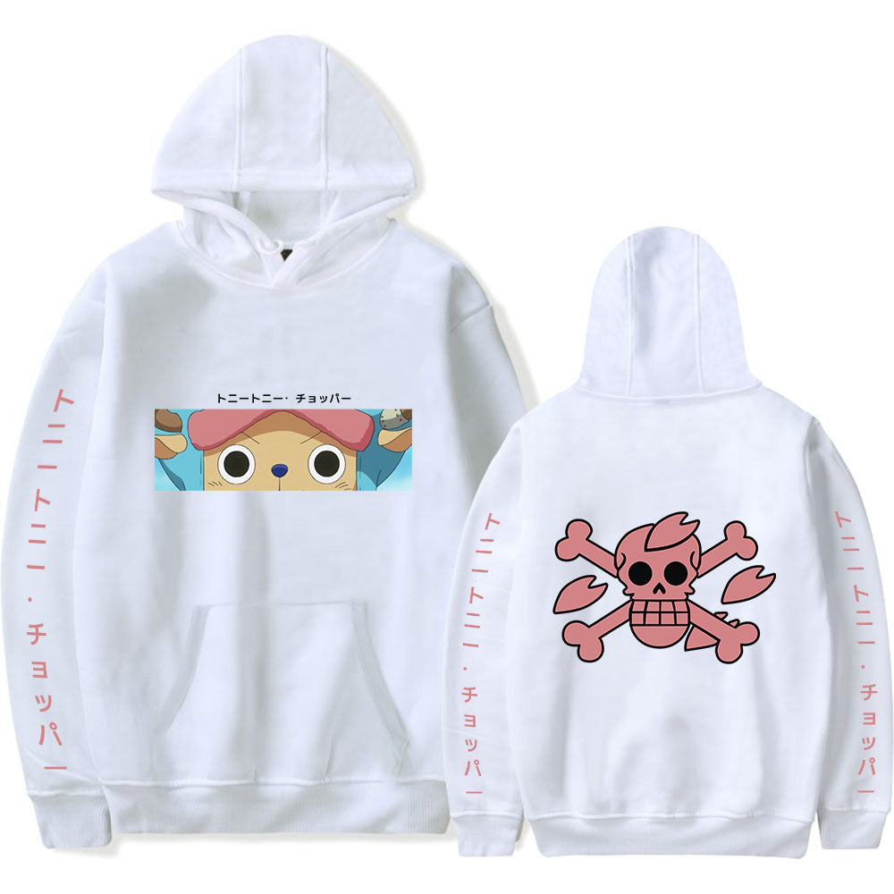 Casual Anime Graphic Printed Loose Hoodie