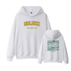 JUNGKOOK Album GOLDEN Loose Pullover Hoodie