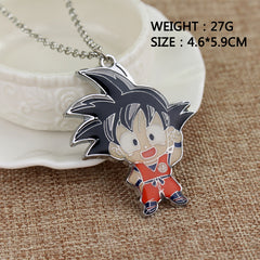 Goku Anime Keychain Pendant Necklace Badge