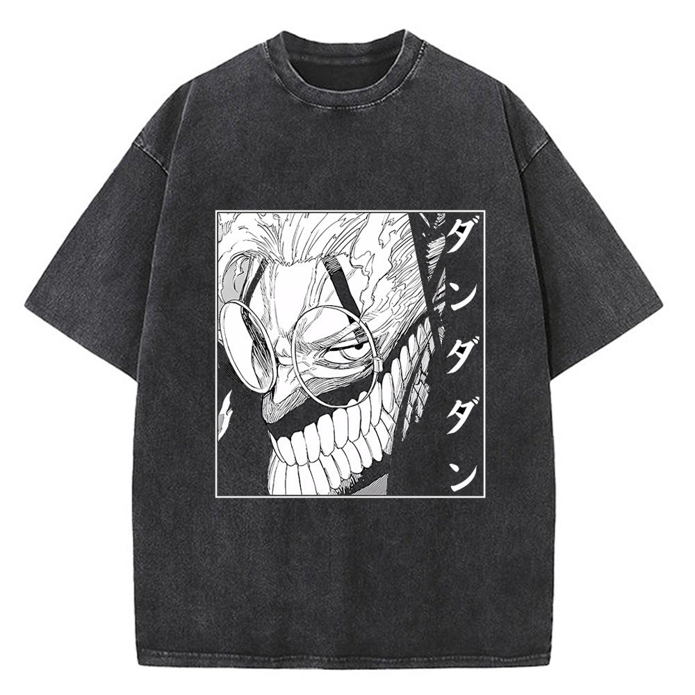 Vintage Men's Anime Dandadan Loose T-shirt