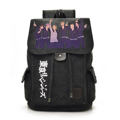 Vintage Anime Canvas Backpack