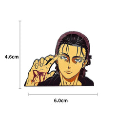 Eren Anime Metal Brooch