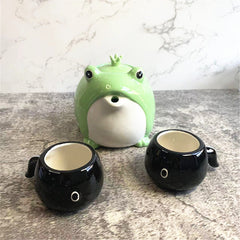 Cute Creative Frog Teapot Tea Set