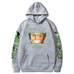 Casual ZORO Print Unisex Long-sleeved Hoodie