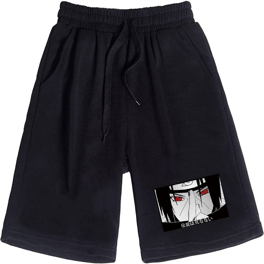 Men's Casual Anime Printed Loose Sports Shorts