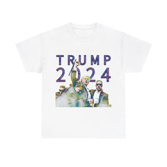 Unisex Trump Fight Printed Loose T-shirt