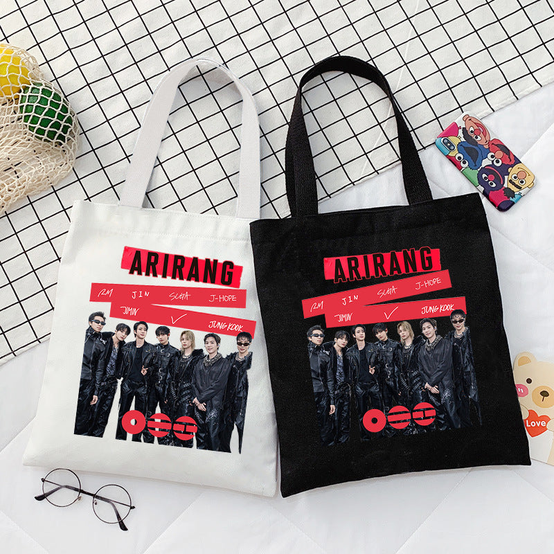 BANGTAN < ARIRANG > Printed Canvas Tote Bag