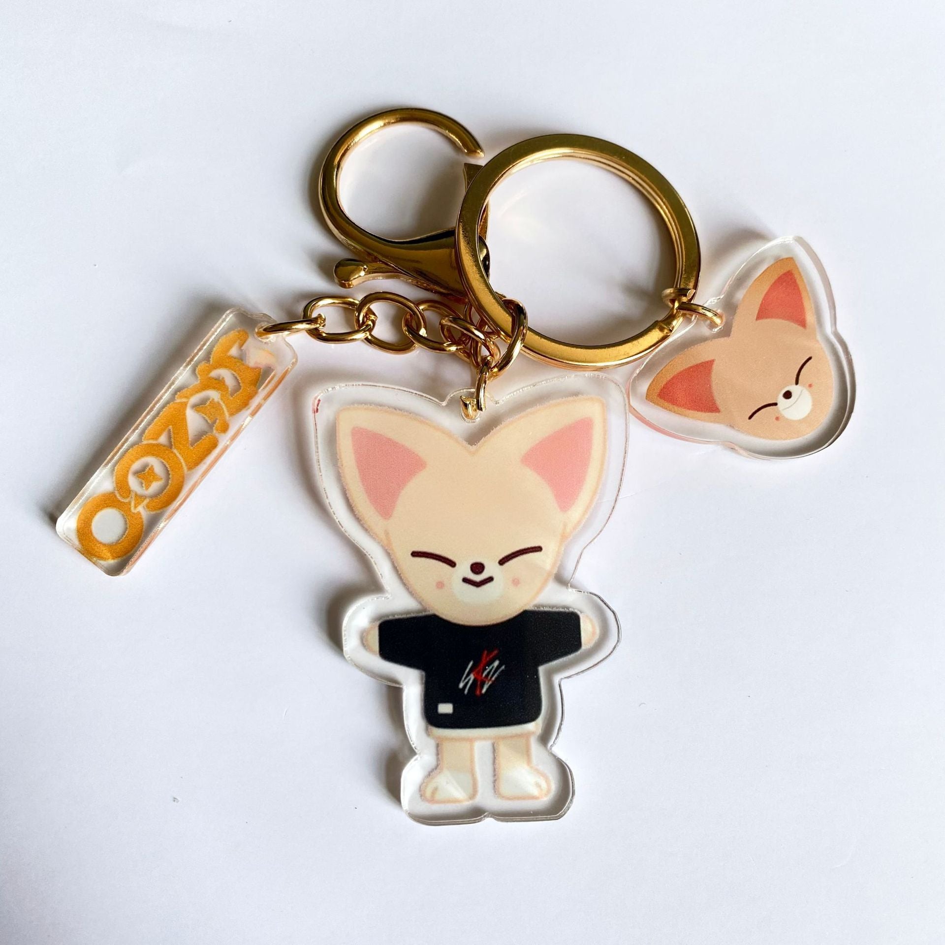 Kpop Cartoon Acrylic Double-sided Keychain