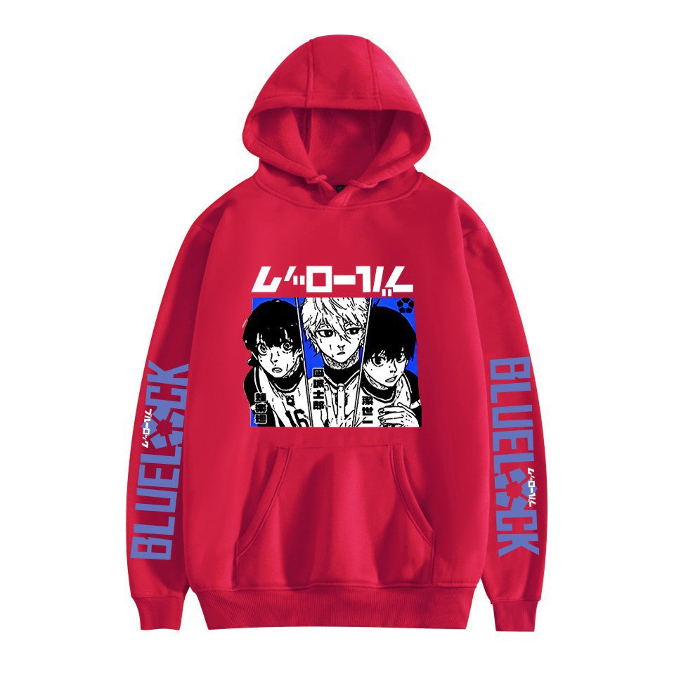 Unisex Anime Pattern Print Casual Loose Hoodie