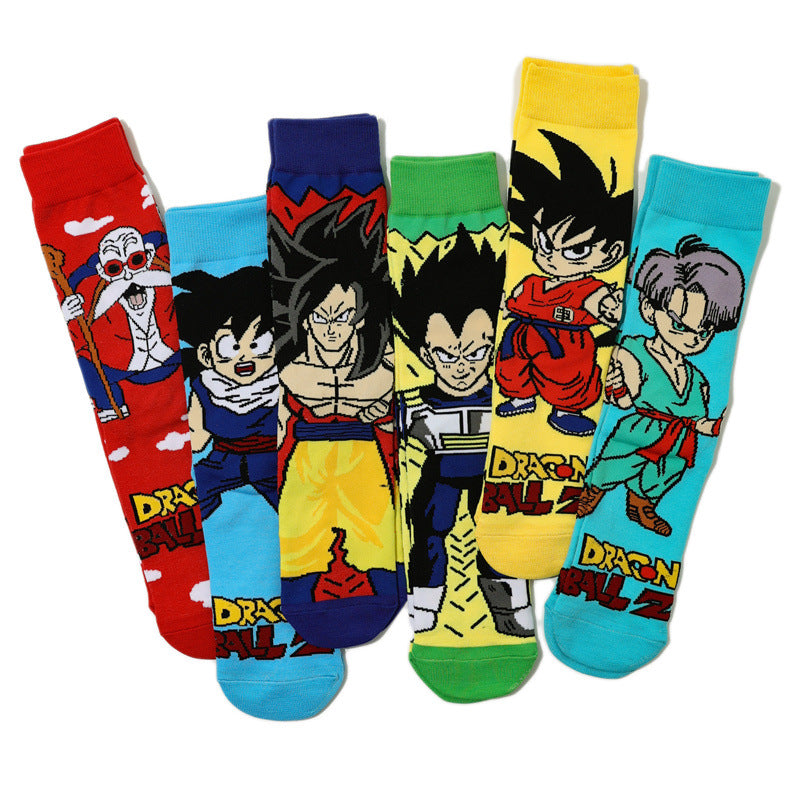 Anime Cotton Medium Tube Socks