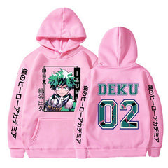 Unisex Anime Deku Printed Casual Hoodie