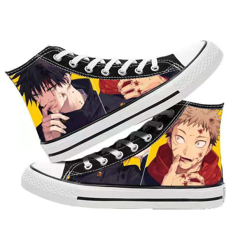 Unisex Casual Anime 3D Printed Canvas Shoes