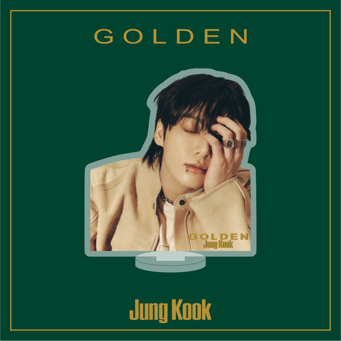 JK Golden Album Standing Tabletop Ornament