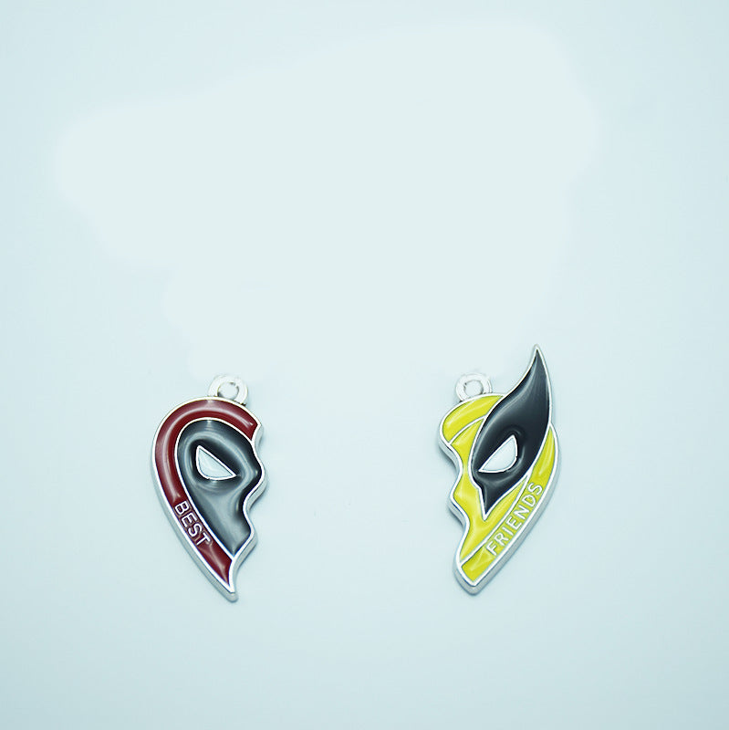 Deadpool and Wolverine Couple Necklace Accessories