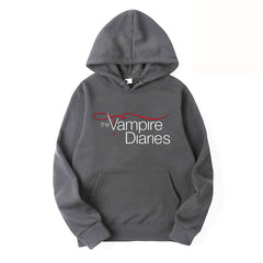 TVD Logo Printed Casual Hoodie