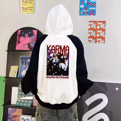 SKZ KARMA Album Characters Color Block Hoodie