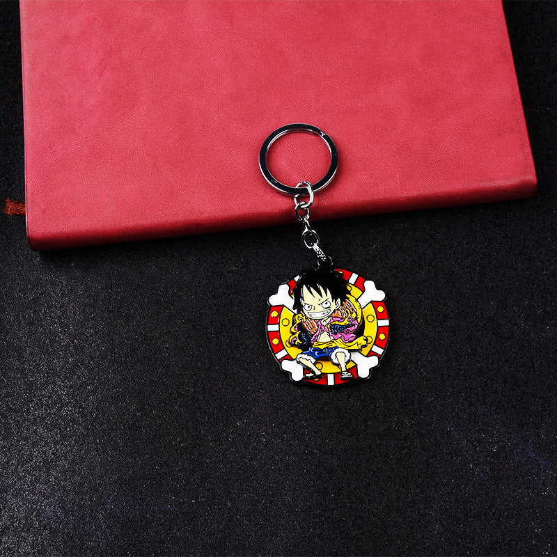 Luffy Rotatable Keychain Pendant