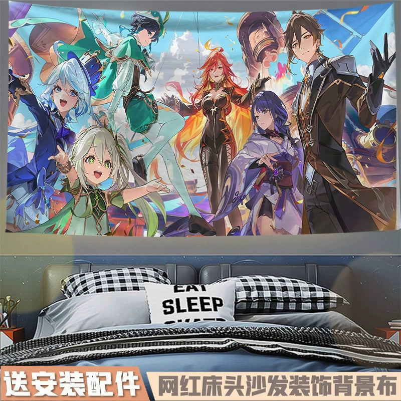 Game Family Photo Hanging Tapestry Decoration