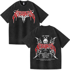 KPOP Evil Skz Print Summer Short Sleeve Tee