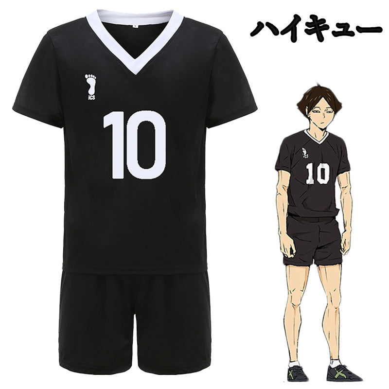 Unisex Anime Volleyball Short Sleeve Cosplay Uniform