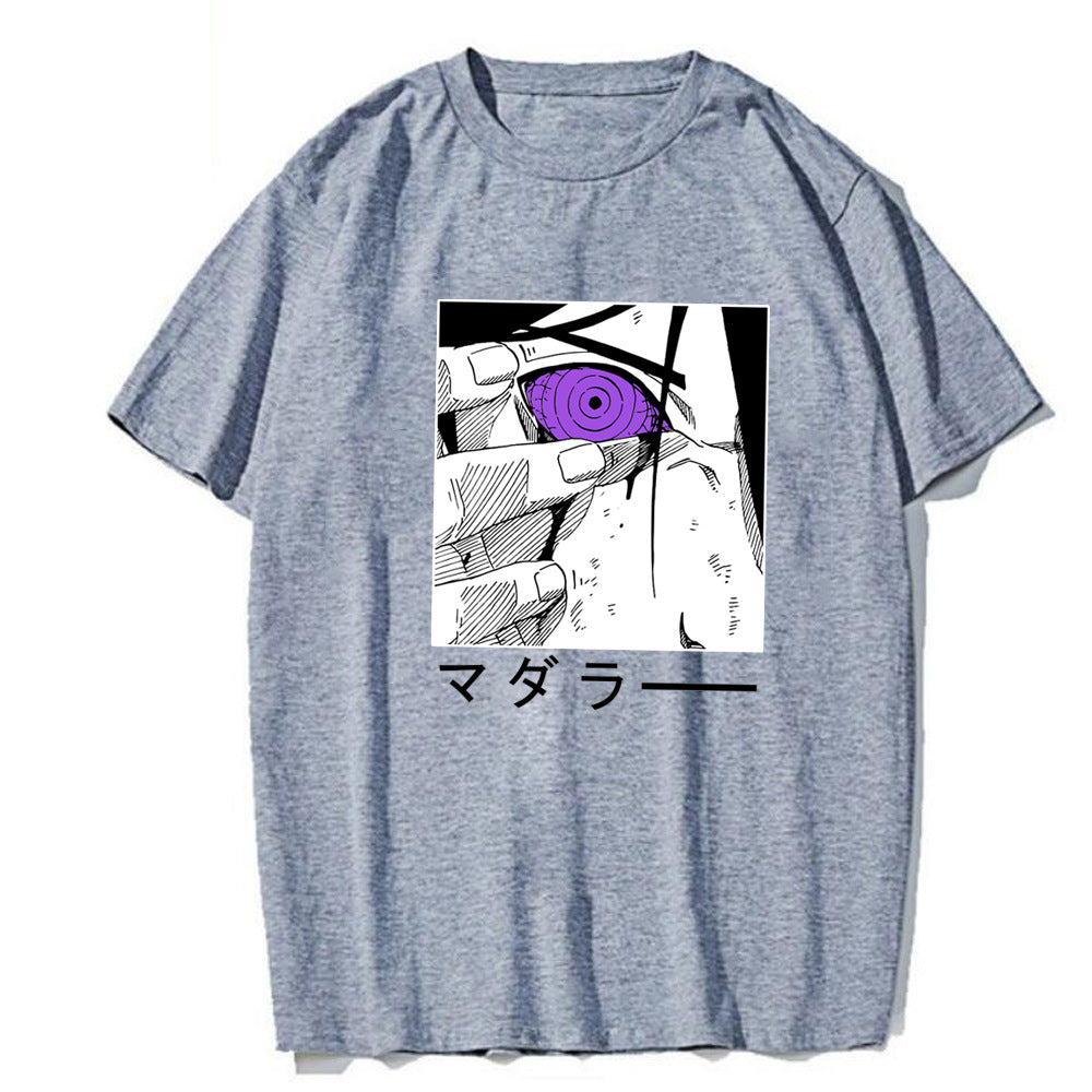 Unisex Sasuke Printed Short Sleeve Summer Tee