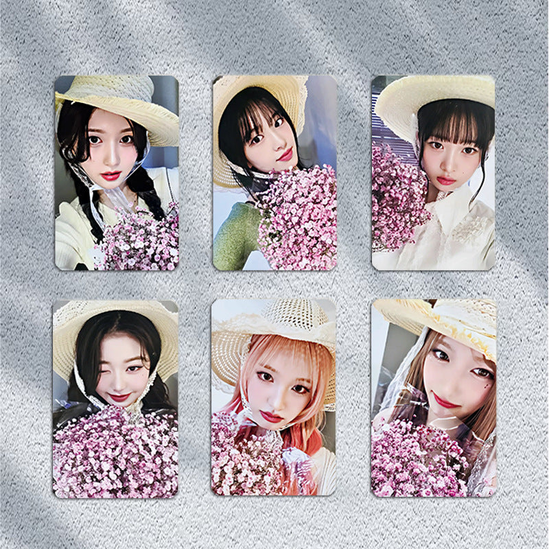 KPOP Flower PhotoCard 6pcs