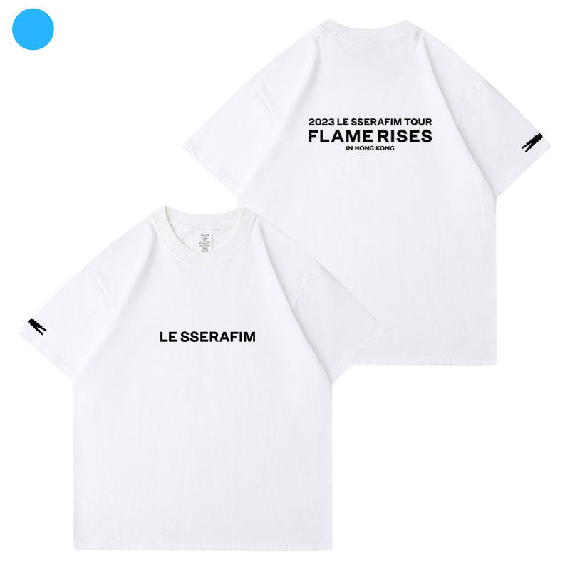KPOP FlameRises Printed Short-sleeved T-shirt