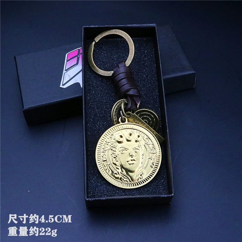 Anime Cowhide Rope Keychain Pendant