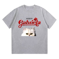 Kpop Gabriela Cat Cotton Short Sleeve T-Shirt