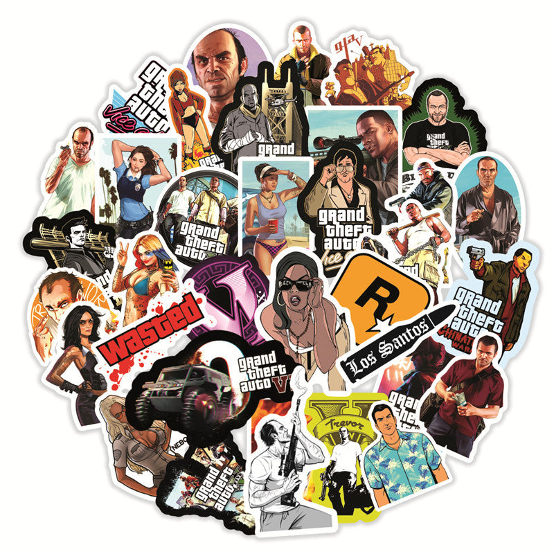 50 GTA Graffiti Stickers