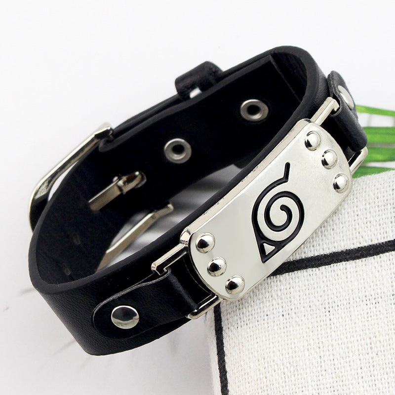 Punk Anime Leather Bracelet