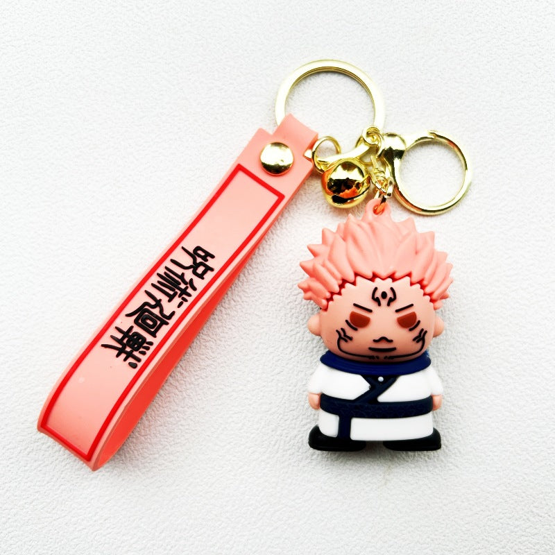 Cute Anime Soft Rubber Keychain Pendant