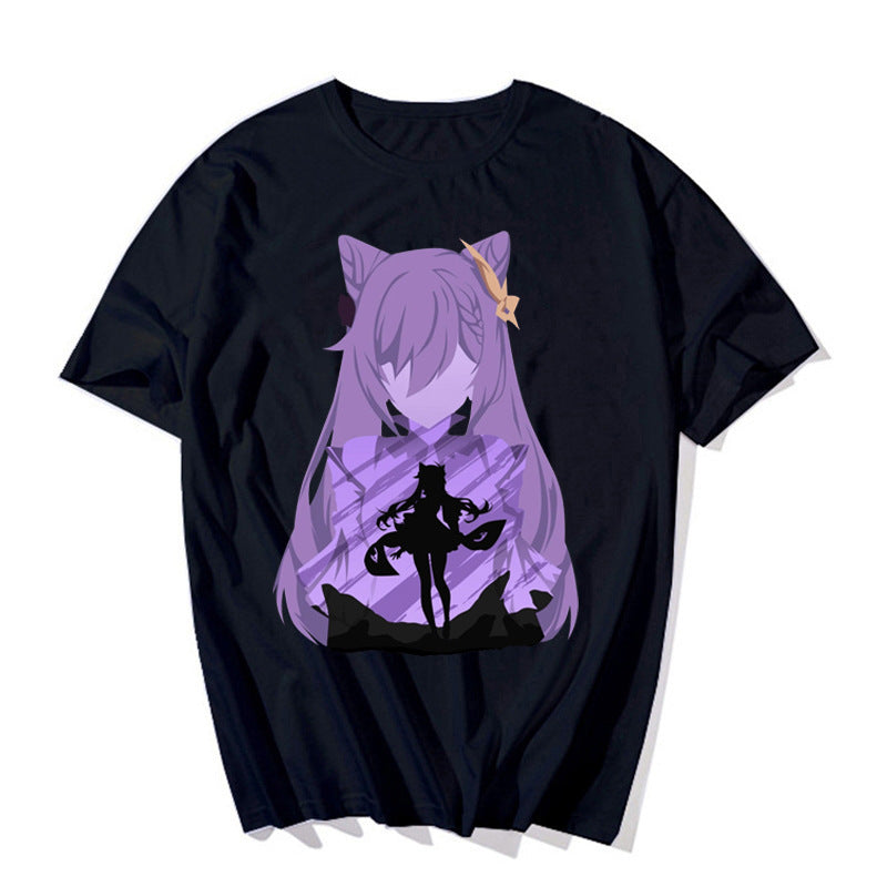 Unisex Casual Game Printed Loose T-shirt