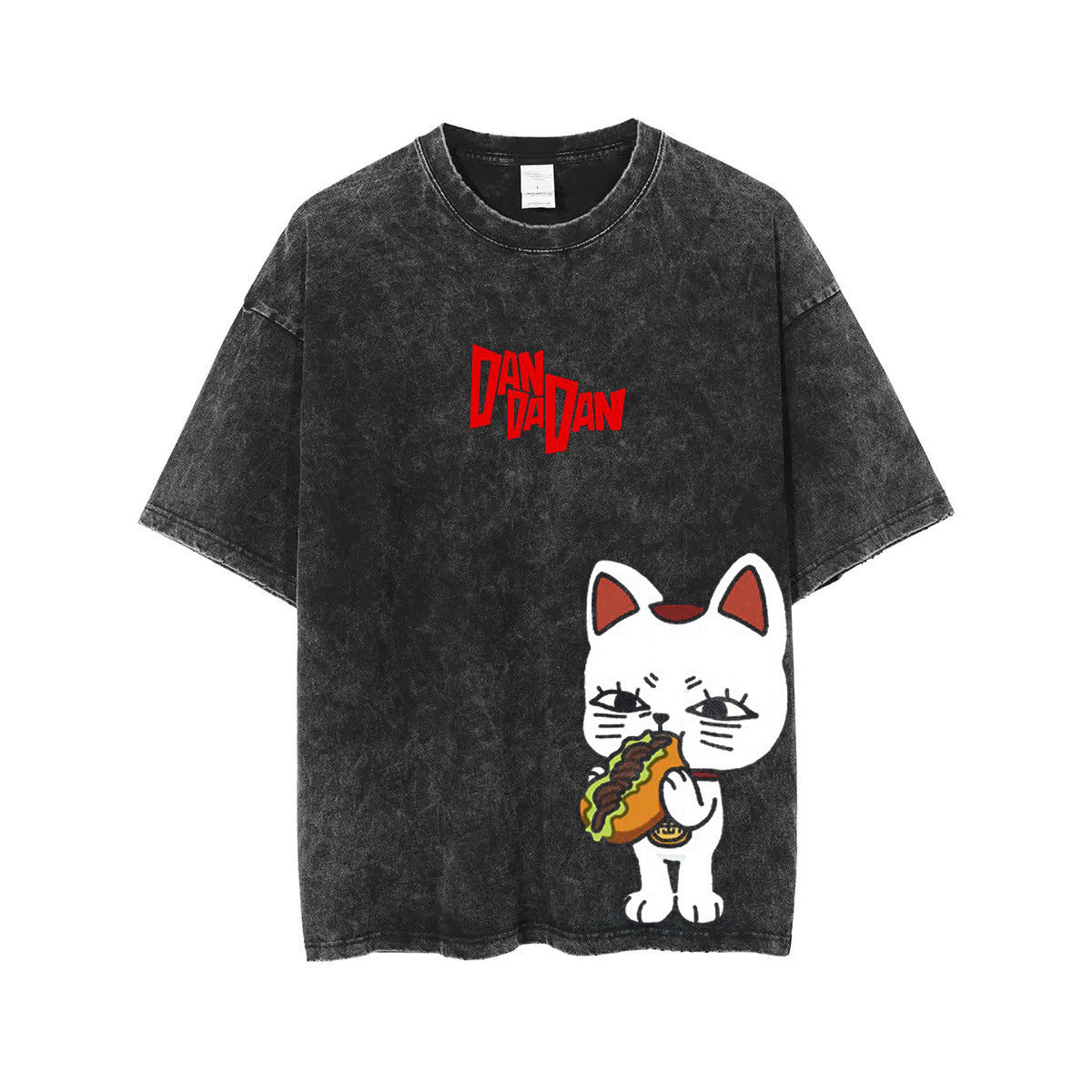 Retro Anime Printed Casual Cotton T-Shirt