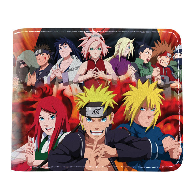 Trendy Anime Sasuke Folding Wallet