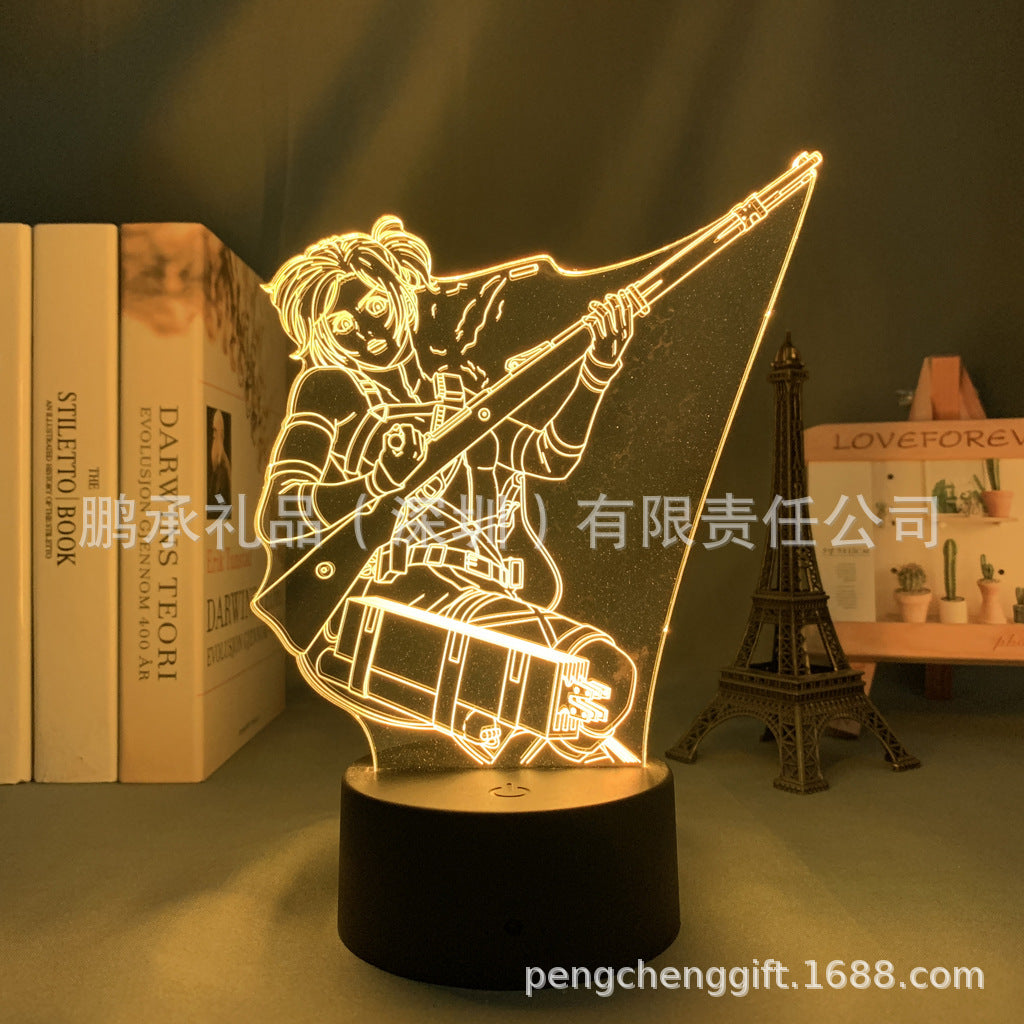 Colorful Anime Acrylic 3d Night Light