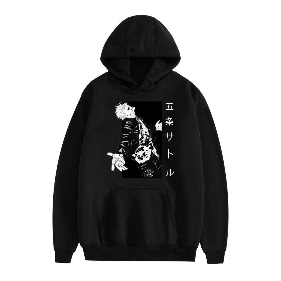 Unisex Anime Print Casual Loose Hoodie