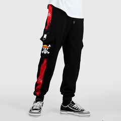 Cool Men's Logo Graphic Print Loose Pants