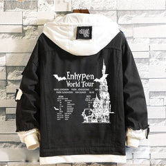 EN- World Tour Fake Two Denim Jacket