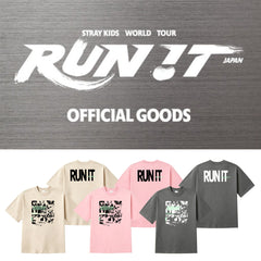 SKZ RUN IT Tour Printed T-Shirt Top