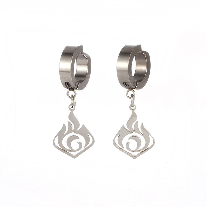 Seven Elements Stainless Steel Earrings