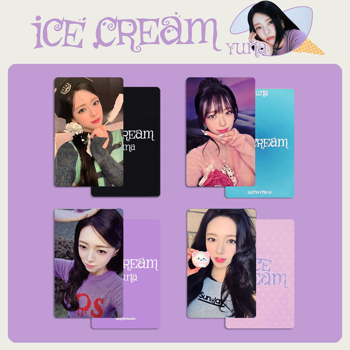 YUNA SOLO ICE CREAM Photocard Set