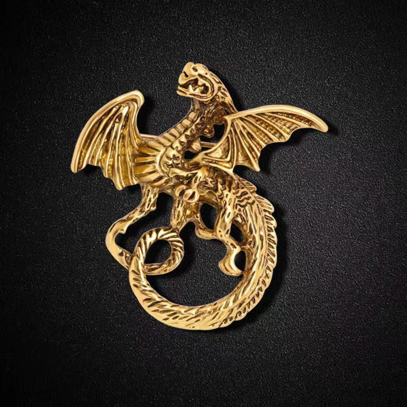 Retro Cartoon Dragon Shape Brooch
